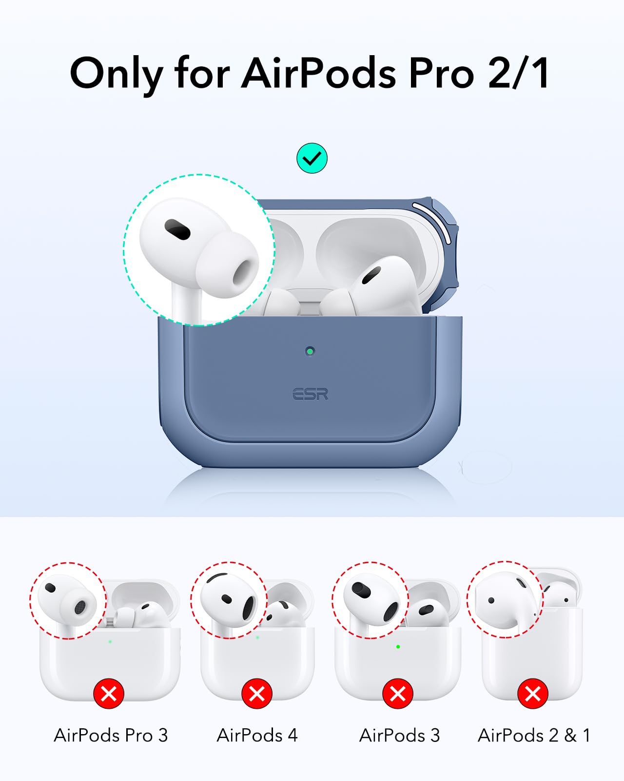 Amazon.com: ESR for AirPods Pro 2nd Generation Case, Compatible